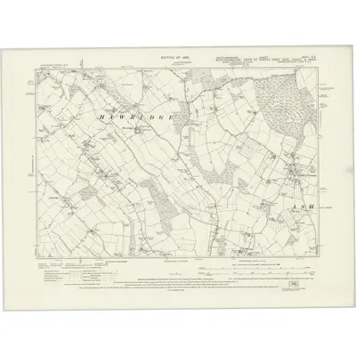 1923 Map of Hertfordshire XXXII.SE, 1926 Print