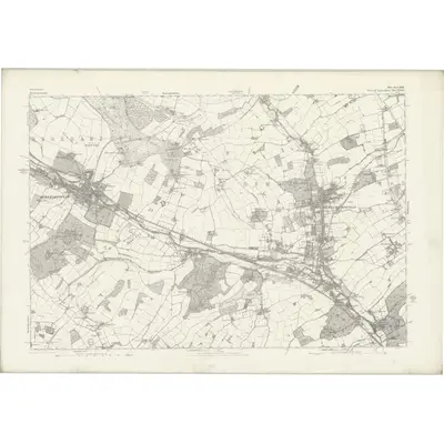 1873 Map of Hertfordshire XXXIII, 1883 Print