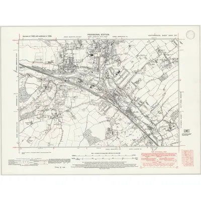 1938 Map of Hertfordshire XXXIII.SE, 1946 Print