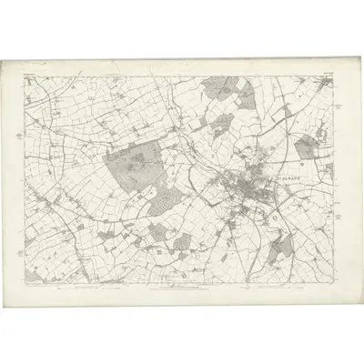 1872 Map of Hertfordshire XXXIV, 1883 Print