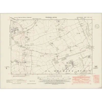 1938 Map of Hertfordshire XXXIV.NW, 1948 Print