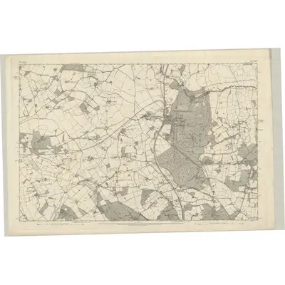 1873 Map of Hertfordshire XXXV, 1883 Print