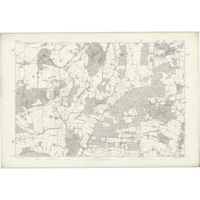 1873 Map of Hertfordshire XXXVI, 1883 Print