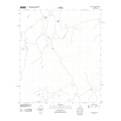 2010 Map of Hess Canyon, 2010 Print