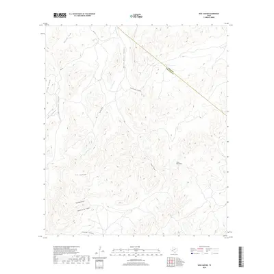2019 Map of Hess Canyon, 2019 Print