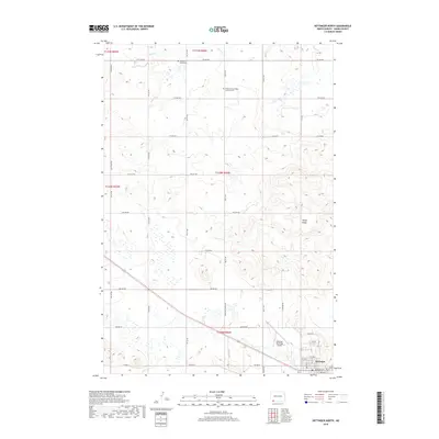 2018 Map of Hettinger North, 2018 Print