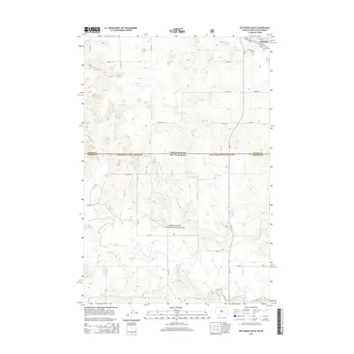 2014 Map of Hettinger South, 2014 Print