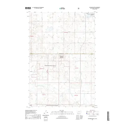 2020 Map of Hettinger South, 2020 Print
