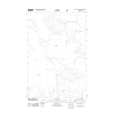 2011 Map of Hewolf Mountain, 2011 Print