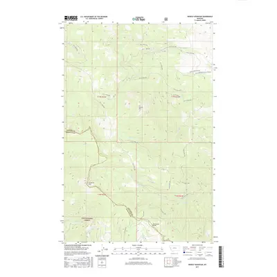 2017 Map of Hewolf Mountain, 2017 Print