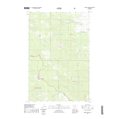 2020 Map of Hewolf Mountain, 2020 Print