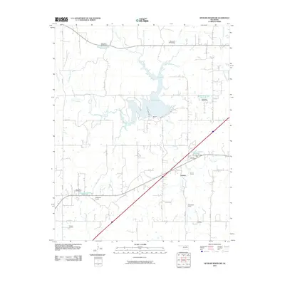 2010 Map of Heyburn Reservoir, 2010 Print