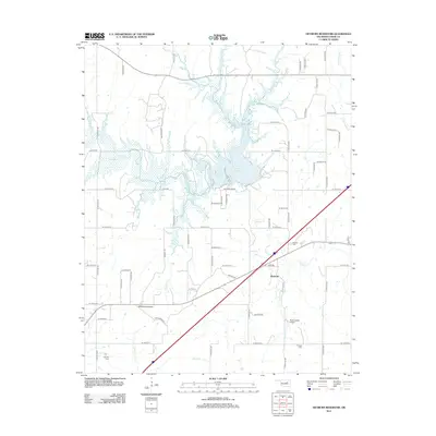 2013 Map of Heyburn Reservoir, 2013 Print