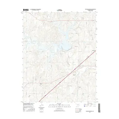 2016 Map of Heyburn Reservoir, 2016 Print
