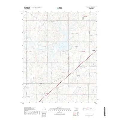 2018 Map of Heyburn Reservoir, 2018 Print