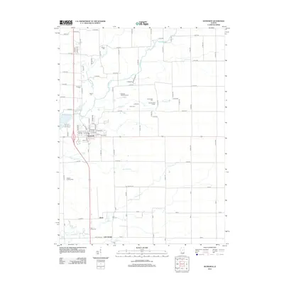 2012 Map of Heyworth, 2012 Print