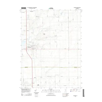 2015 Map of Heyworth, 2015 Print