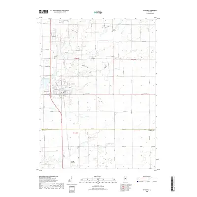 2018 Map of Heyworth, 2018 Print