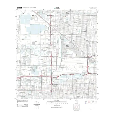2012 Map of Hialeah, 2012 Print