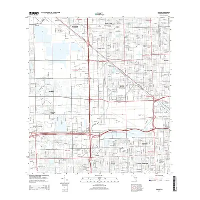 2015 Map of Hialeah, 2015 Print
