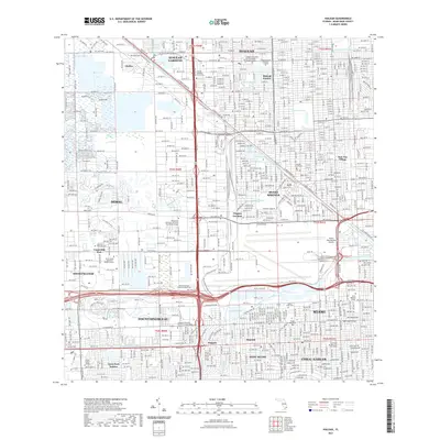 2021 Map of Hialeah, 2021 Print