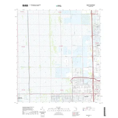 2021 Map of Hialeah SW, 2021 Print