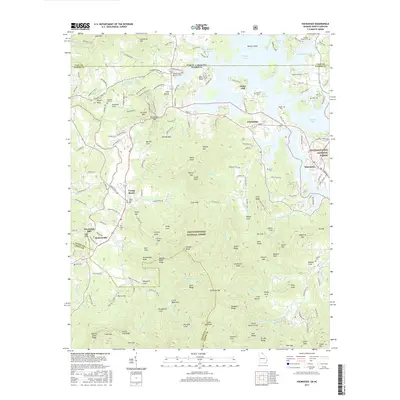 2017 Map of Hiawassee, 2017 Print