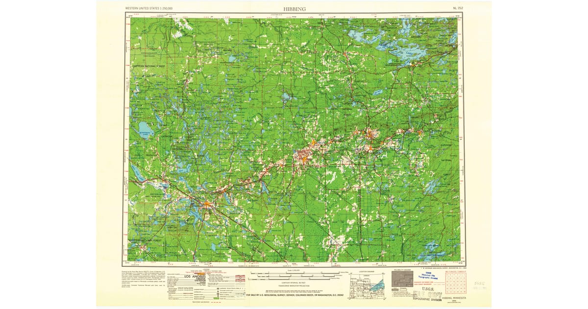 Old Maps of Blackberry MN for - Hibbing St Louis County Mn Usgs Topo 1954 P1966 Og 1200x630 