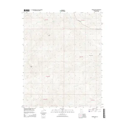 2014 Map of Hibernia Peak, 2014 Print