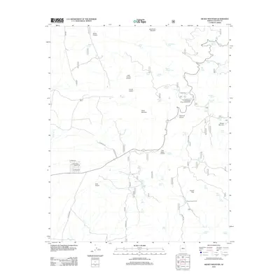 2012 Map of Hickey Mountain, 2012 Print