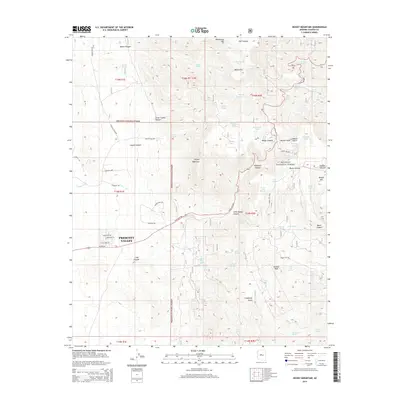 2014 Map of Hickey Mountain, 2014 Print
