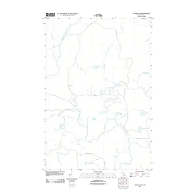 2011 Map of Hickman Lake, 2011 Print