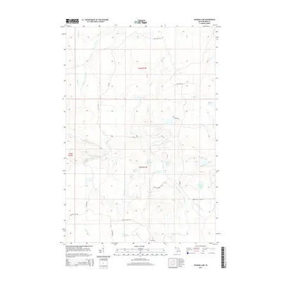 2014 Map of Hickman Lake, 2014 Print