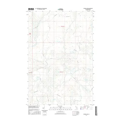 2017 Map of Hickman Lake, 2017 Print