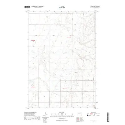 2017 Map of Hickman Lake, 2017 Print