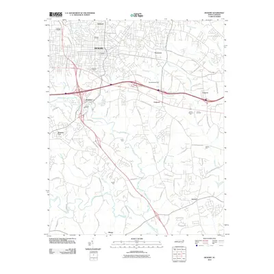 2010 Map of Hickory, 2010 Print