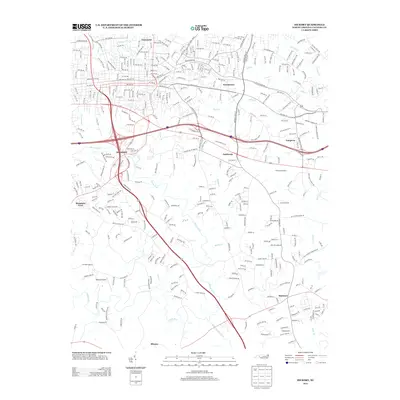 2013 Map of Hickory, 2013 Print