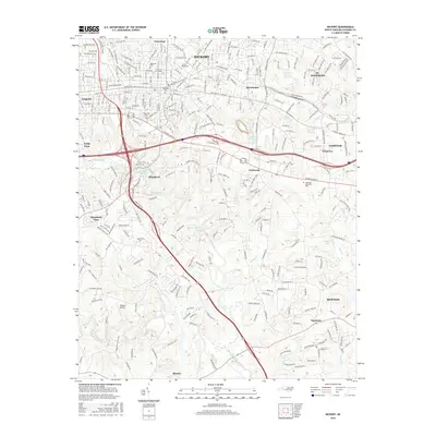 2016 Map of Hickory, 2016 Print