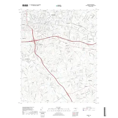 2019 Map of Hickory, 2019 Print