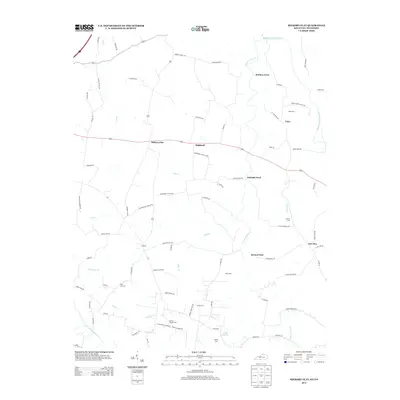 2013 Map of Hickory Flat, 2013 Print