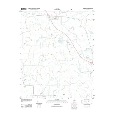 2012 Map of Hickory Flat, 2012 Print