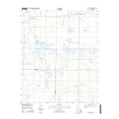 2014 Map of Hickory Plains, 2014 Print
