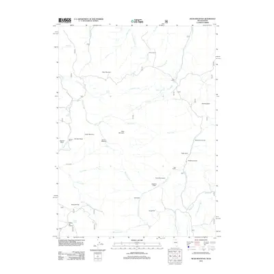 2012 Map of Hicks Mountain, 2012 Print