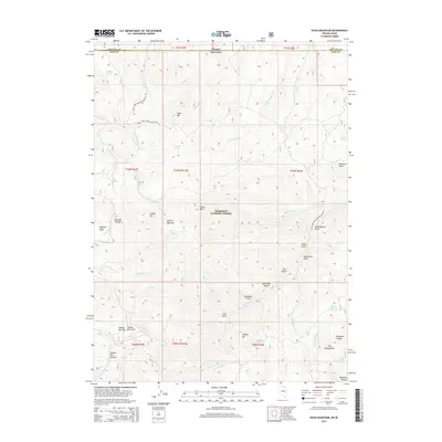 2014 Map of Hicks Mountain, 2014 Print