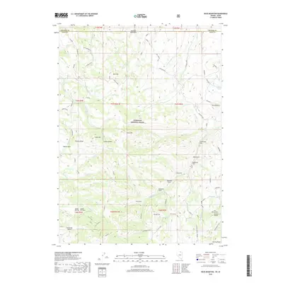 2018 Map of Hicks Mountain, 2018 Print