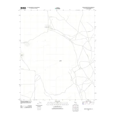 2012 Map of Hidalgo Mountain, 2012 Print