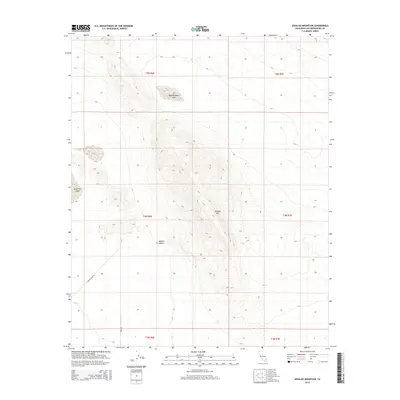 2015 Map of Hidalgo Mountain, 2015 Print