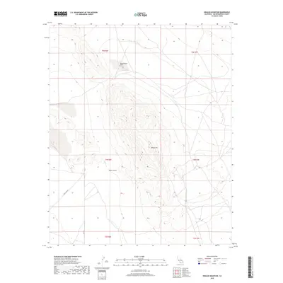 2018 Map of Hidalgo Mountain, 2018 Print