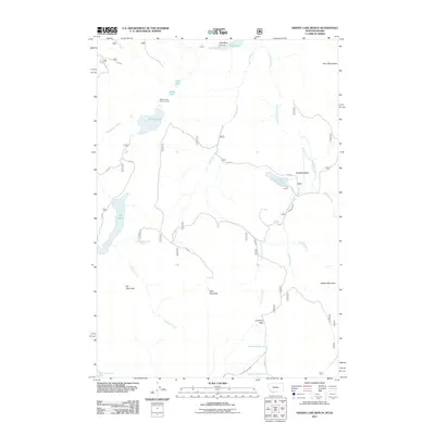 2011 Map of Hidden Lake Bench, 2011 Print