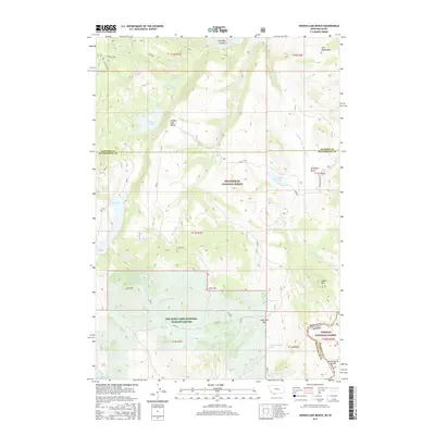 2017 Map of Hidden Lake Bench, 2017 Print